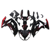 Black Red Flame Fairing Kit For Yamaha YZF1000 R1 2002-2003