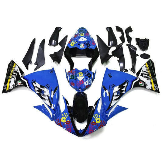 Blue Black Fairing Kit For Yamaha YZF1000 R1 2009-2011