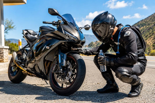 Summer Motorcycle Riding Precautions: Fairing Checks, Heat, Gear, Hydration and Tires