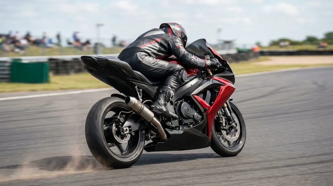 Sleek sportbike fairing and aerodynamic motorcycle bodywork designed for enhanced speed performance