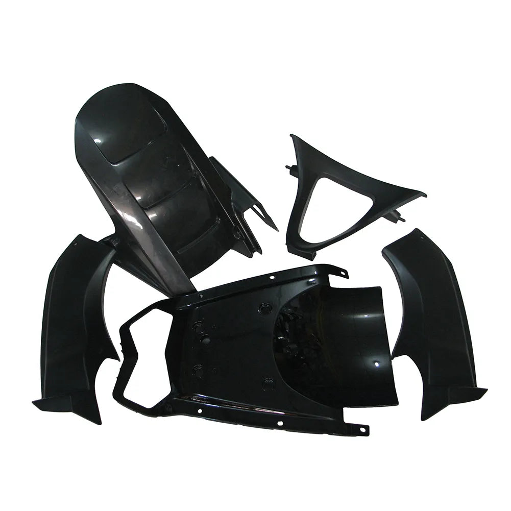 Kawasaki ZX-6R / 636 2003-2004 Plain White tail section fairing detail view 9