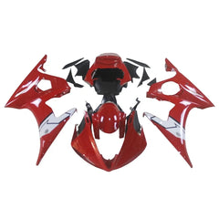 Black Red Fairing Kit For Yamaha YZF-600 R6 2005
