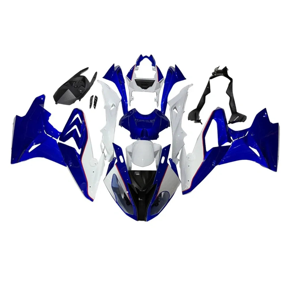 Blue and White Fairing Kit For BMW S1000RR 2017-2018