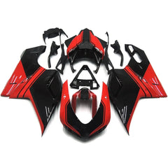 Black Red Fairing Kit For Ducati 1098/848/1198 2007-2011