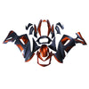 Orange and Matte Black Fairing Kit For Kawasaki ER6F/Ninja650R 2006-2008
