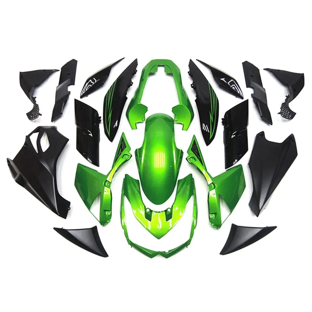 Green Black Fairing Kit For Kawasaki Z1000 2003-2006
