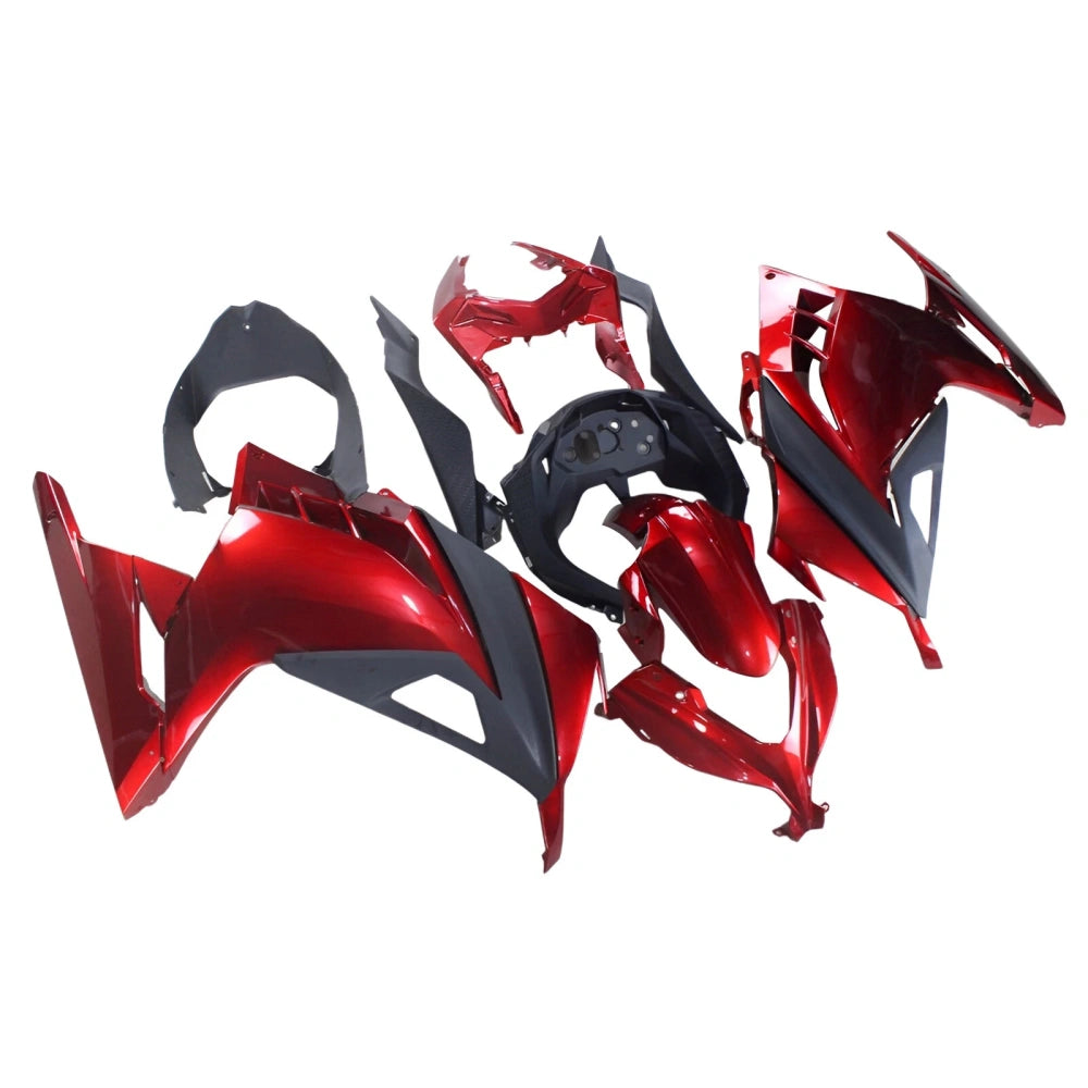 Bright Red Black Fairing Kit For Kawasaki NINJA300/EX300 2013-2017