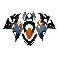 Gray Orange and Black Fairing Kit For Kawasaki NINJA400/EX400 2018-2023