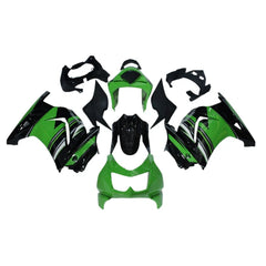 Black and Green Fairing Kit For Kawasaki EX250/NINJA250 2008-2012 