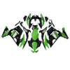 Black Green Fairing Kit For Kawasaki ER6F/Ninja650R 2020-2022