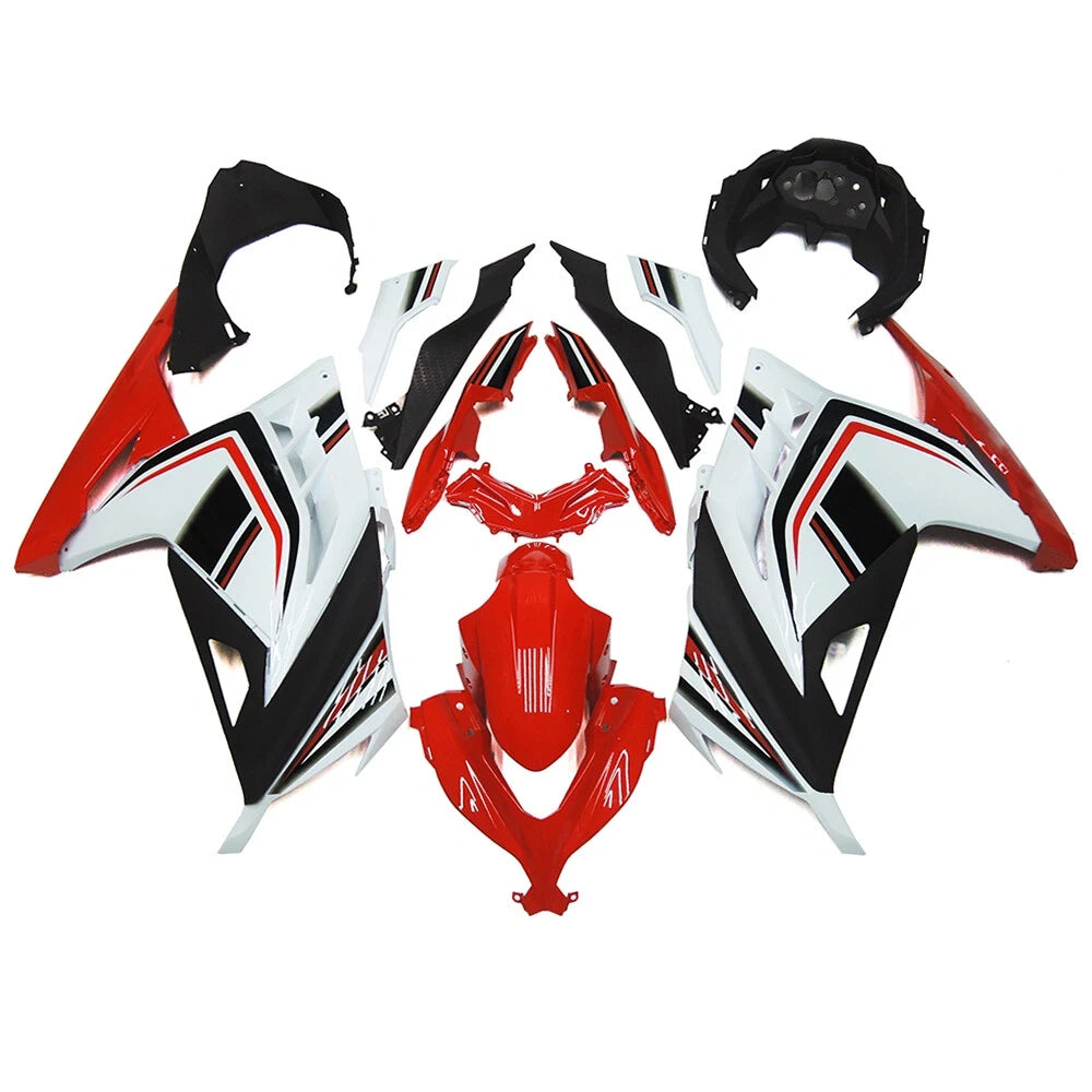 Red Black and White Fairing Kit For Kawasaki NINJA300/EX300 2013-2017 