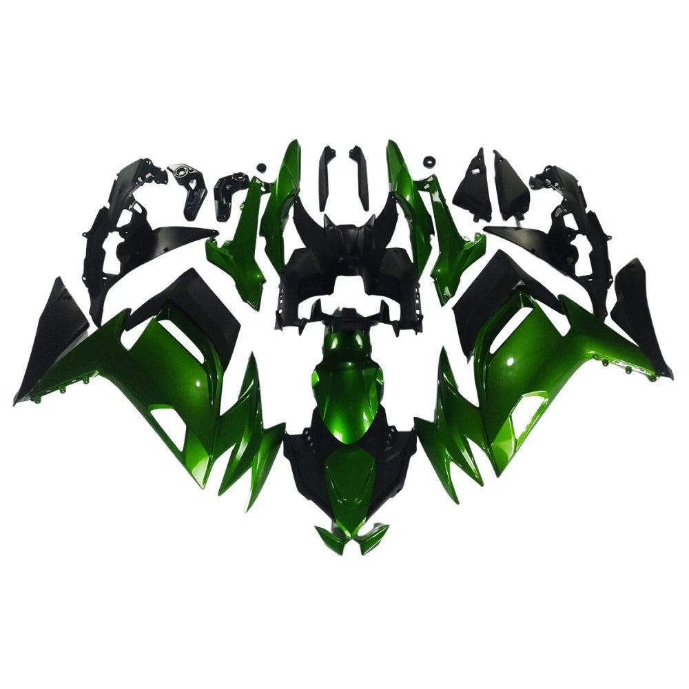 Green and Black Fairing Kit For Kawasaki ER6F/Ninja650R 2020-2022 