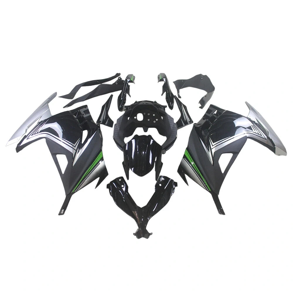 Silver Black Fairing Kit For Kawasaki NINJA300/EX300 2013-2017 