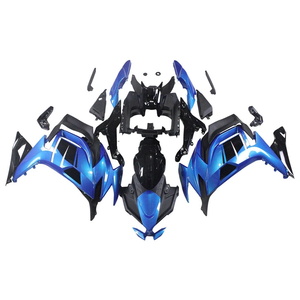 Blue Black Fairing Kit For Kawasaki ER6F/Ninja650R 2020-2022 