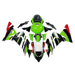 Black White and Green Fairing Kit For Kawasaki ZX-10R 2004-2005