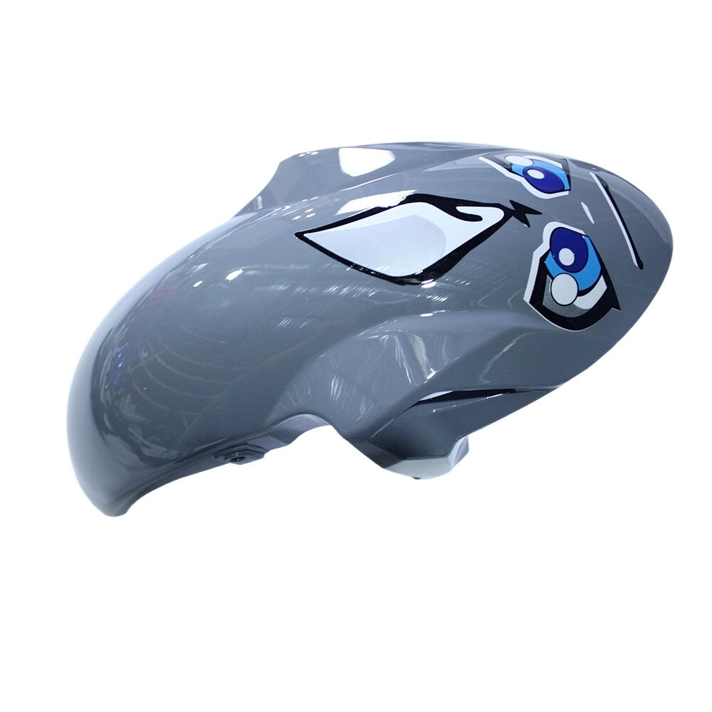 Silver Black Front Fender For Kawasaki ER6F/Ninja650R 2020-2022 