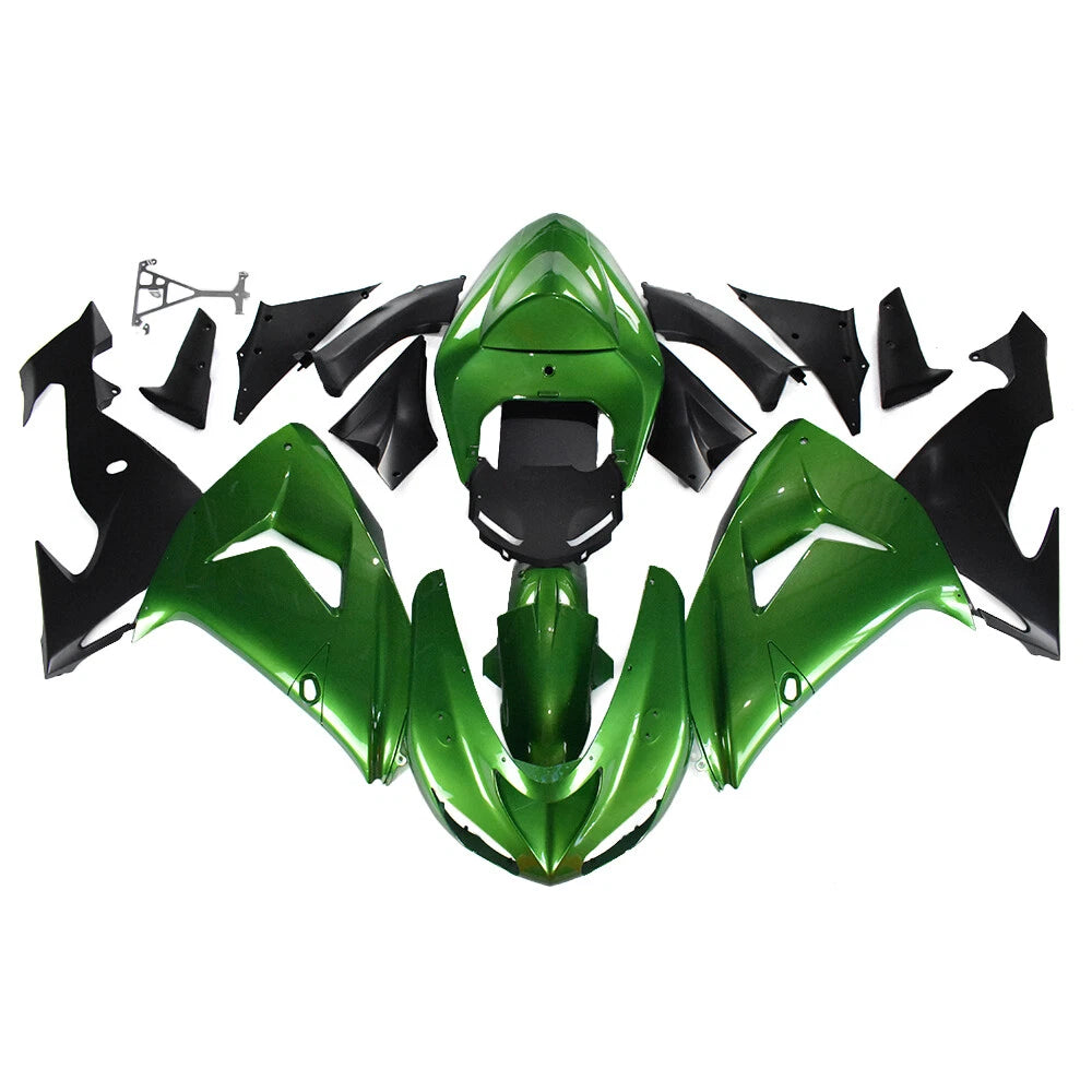 Green Fairing Kit For Kawasaki ZX-10R 2006-2007