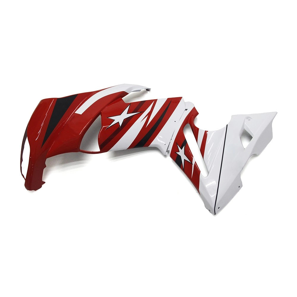 Red White Side Fairing For Kawasaki ER6F/Ninja650R 2009-2011  - Image 1