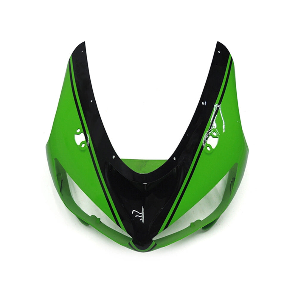 Green Black Front Fairing For Kawasaki ZX-6R 2005-2006 - Image 1