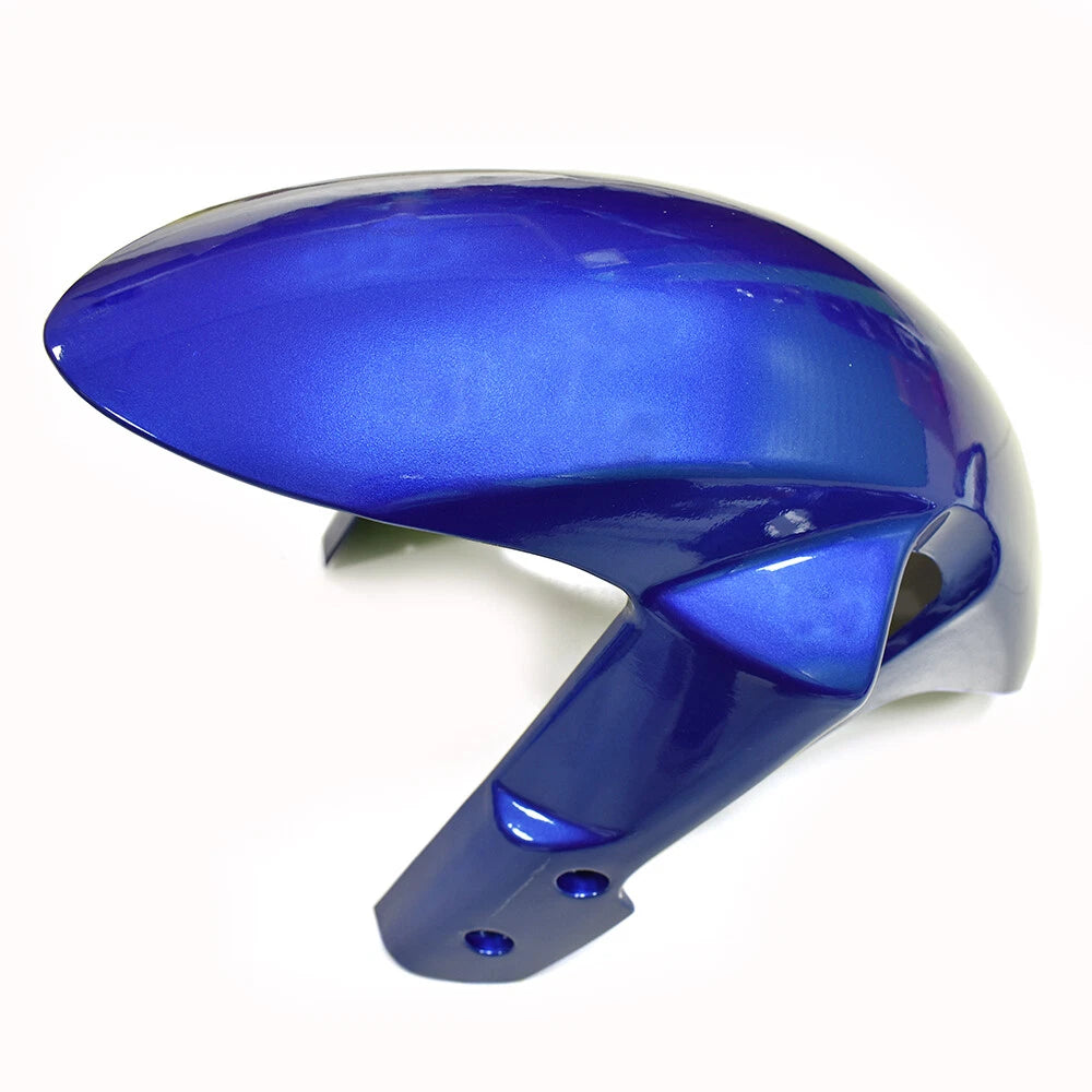 Blue and White Front Fender Side View For Suzuki GSXR1000 K5 2005-2006