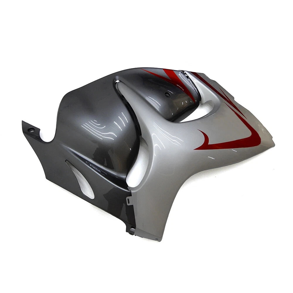 Silver Red Front Fairing For Suzuki GSXR1300 Hayabusa 2008-2020