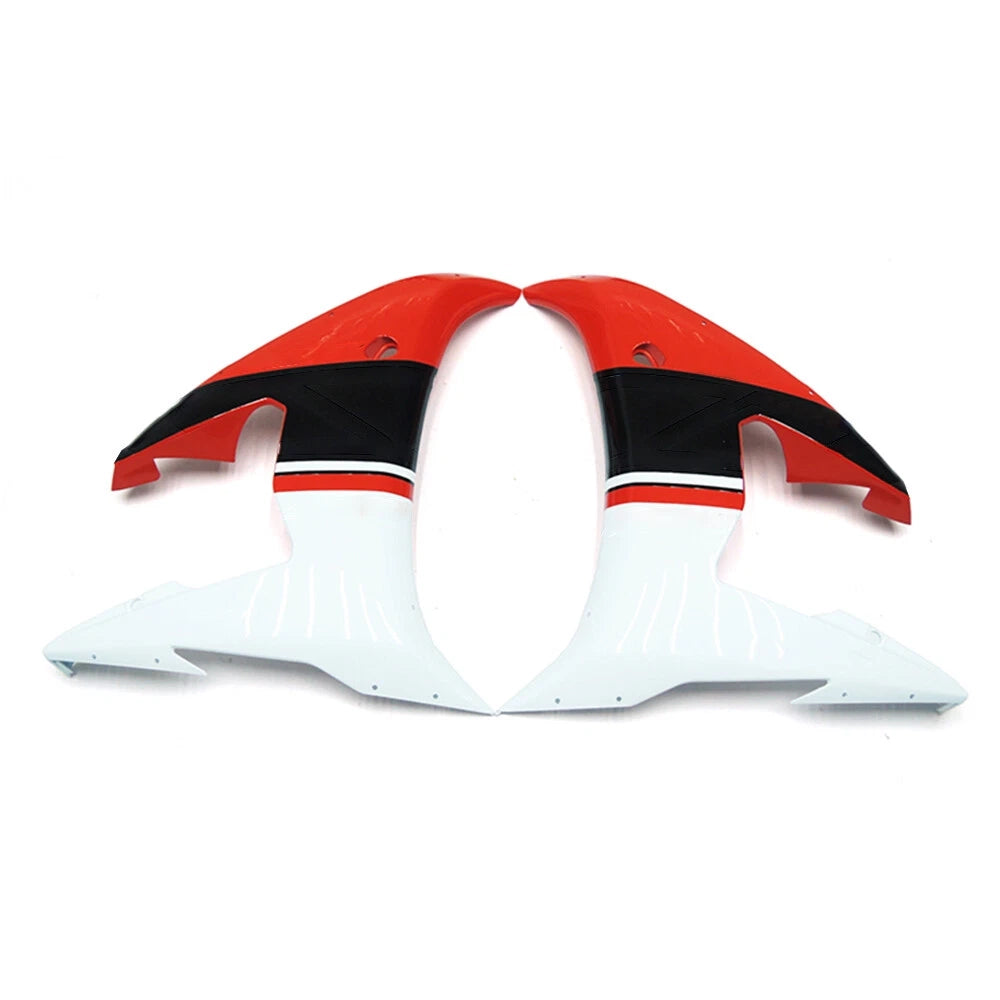 Black Red Side Panels For Yamaha YZF-600 R6 2005