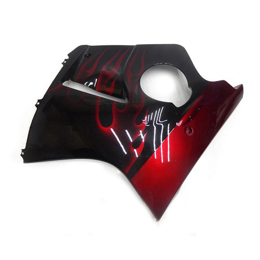 Black and Red Flame Side Fairing For Honda CBR1100XX 1996-2007 - Image 1