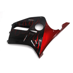 Black and Red Flame Side Fairing For Honda CBR250RR MC19 1988-1989 - Image 1