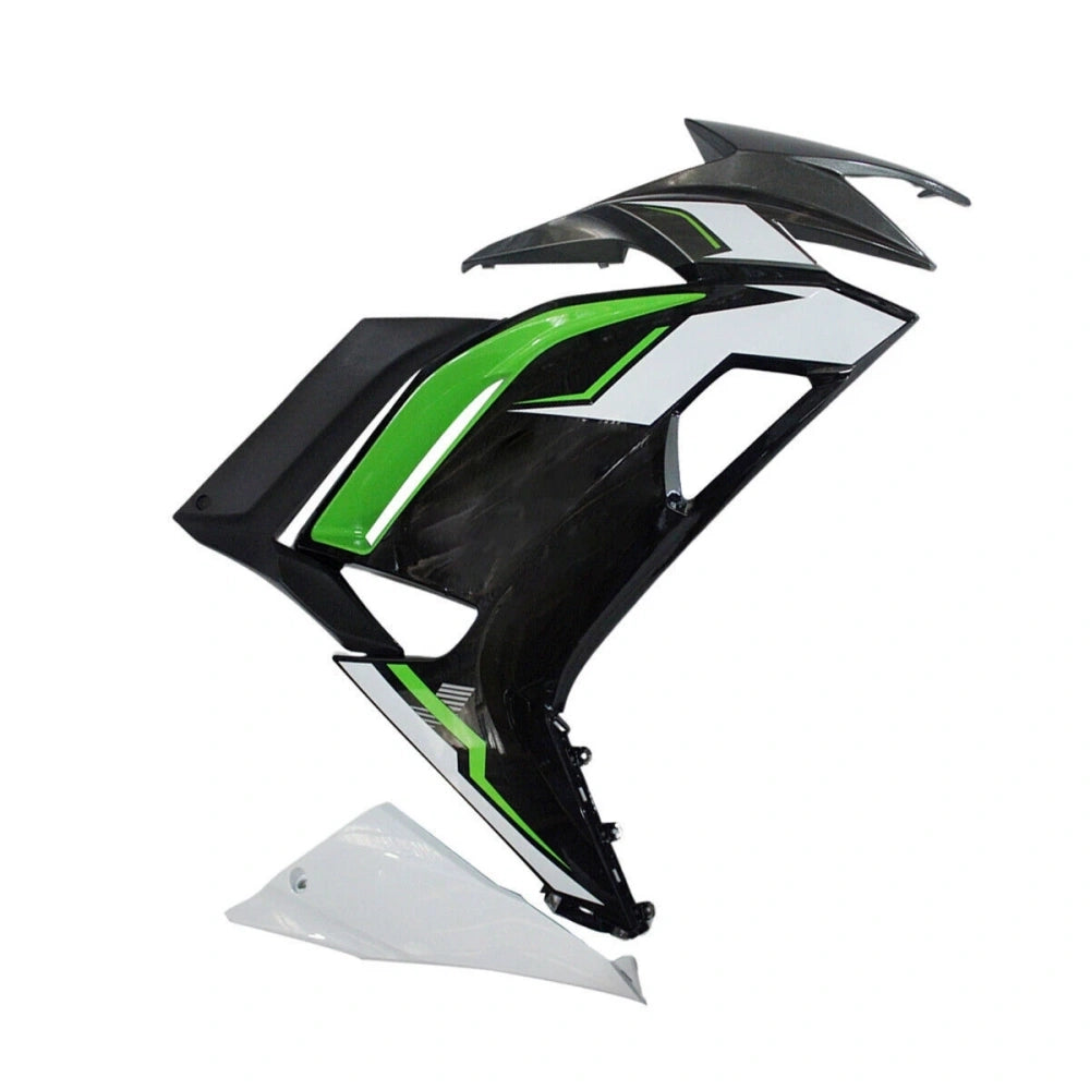 Black White and Green Side Fairing For Kawasaki ER6F/Ninja650R 2020-2022 