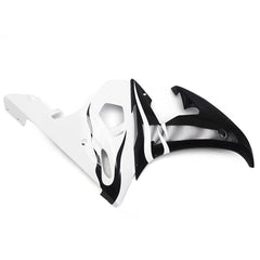 Black and White Side Fairing For Yamaha YZF-600 R6 2003-2004 - Image 2