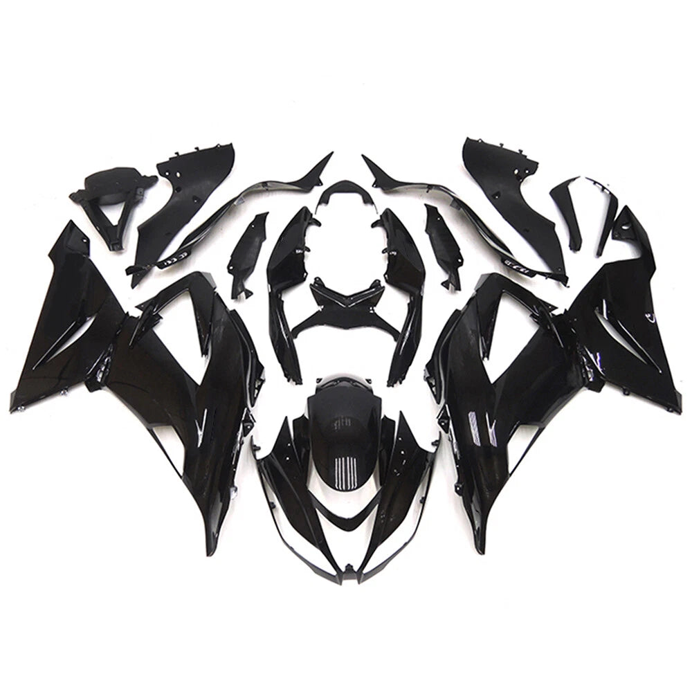 Black Fairing Kit For Kawasaki ZX-6R 2013-2018