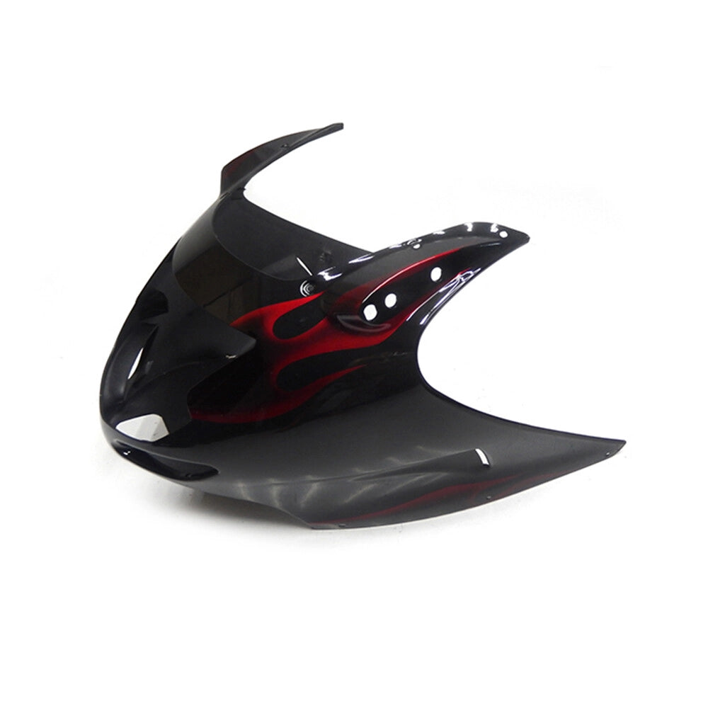 Black and Red Flame Fairing Accessories For Honda CBR1100XX 1996-2007 - Image 2