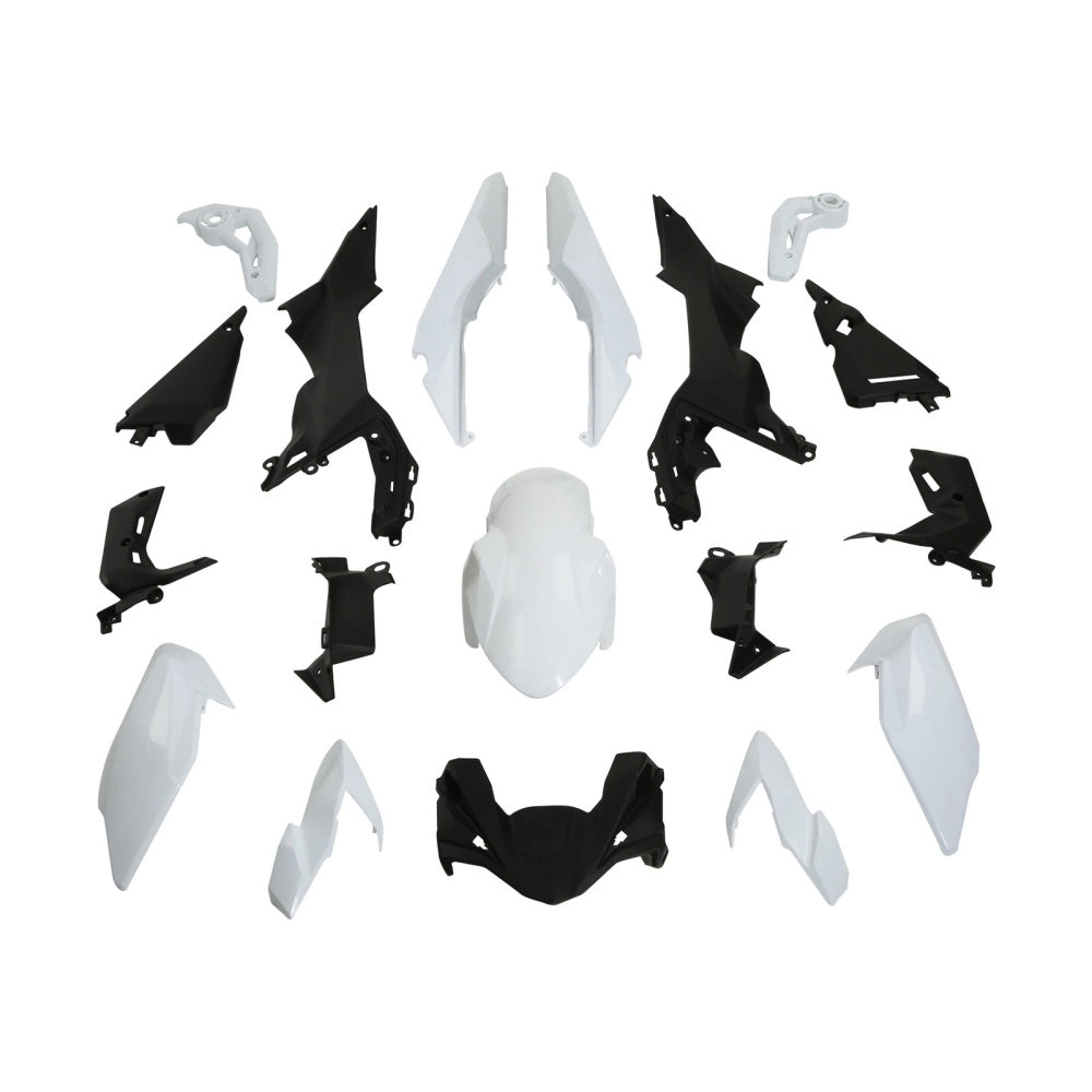 Black and White Fairing Kit For Kawasaki Z650 2017-2019