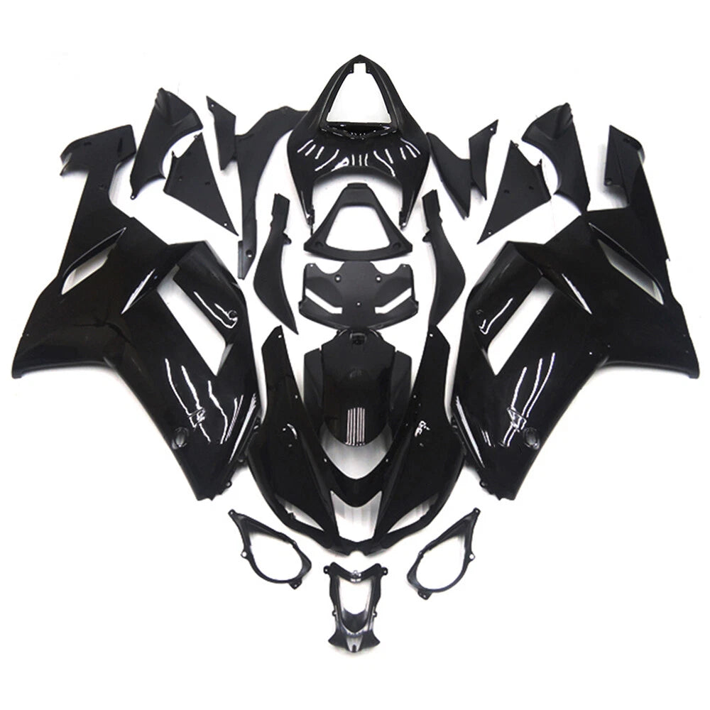 Black Fairing Kit For Kawasaki ZX-6R 2007-2008
