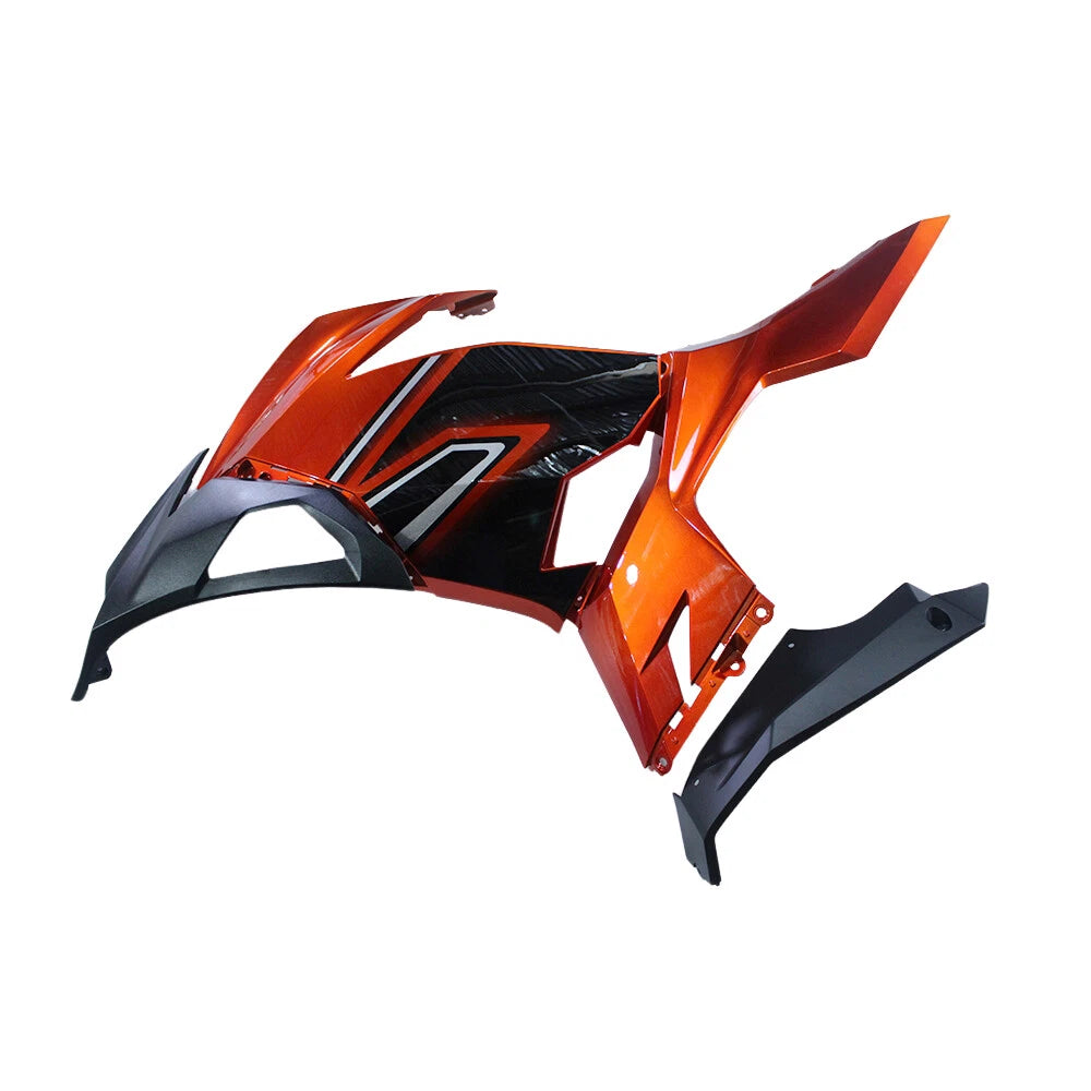 Black Orange Side Fairing For Kawasaki NINJA400/EX400 2018-2023 - Image 1