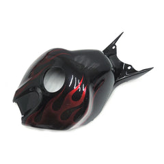 Black Red Flame Tank Cover For Honda CBR1000RR 2004-2005