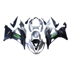 Silver Black Fairing Kit For Kawasaki ZX-6R 2013-2018