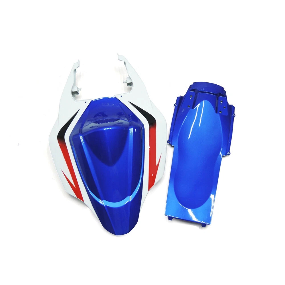 Blue White and Silver Tail Fairing Kit For Suzuki GSXR1000 K7 2007-2008