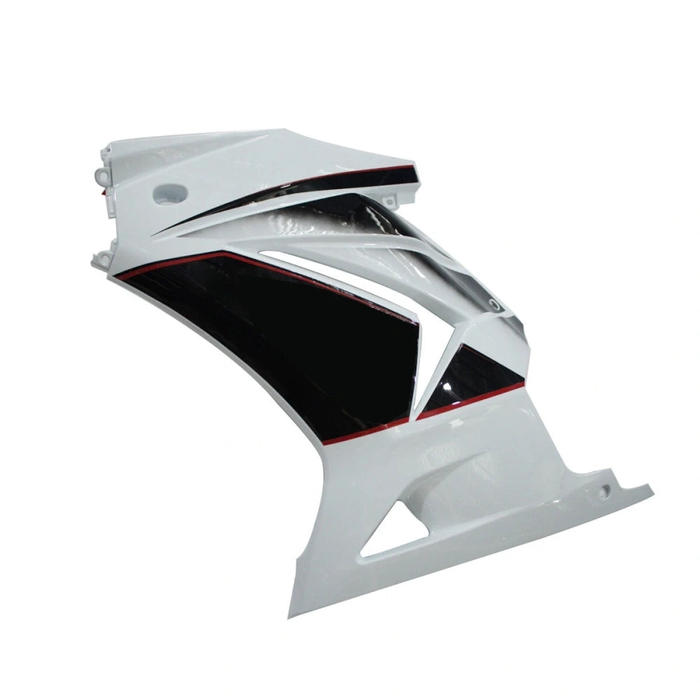 White and Black Side Fairing For Kawasaki EX250/NINJA250 2008-2012  - Image 1