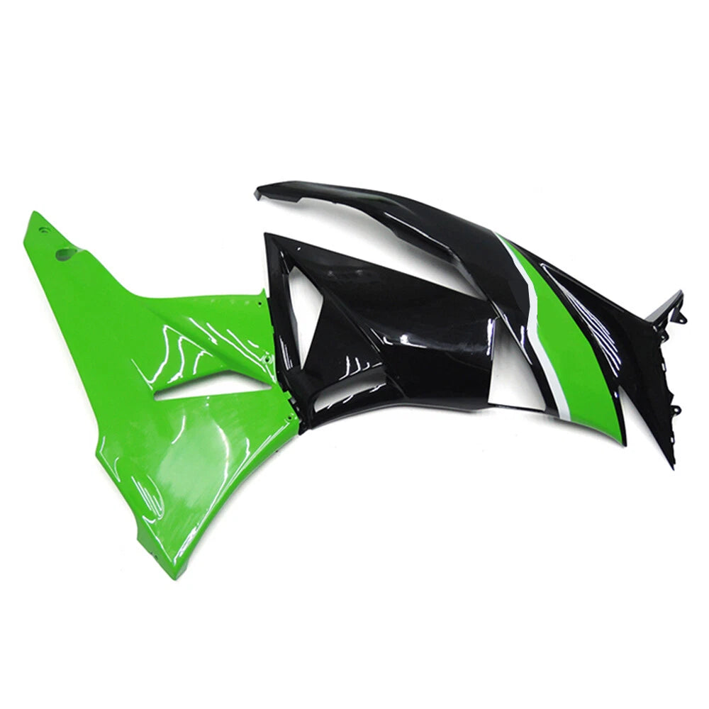 Green Black Side Fairing For Kawasaki ZX-6R 2009-2012 - Image 1