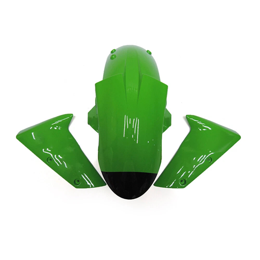 Black Green Front Fender For Kawasaki ZX-6R 2007-2008