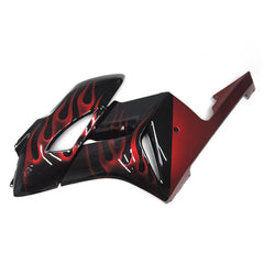 Black Red Flame Side Fairing For Honda CBR1000RR 2004-2005 - Image 1