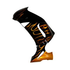 Orange and Black Flame Side Fairing For Kawasaki ER6F/Ninja650R 2006-2008  - Image 2