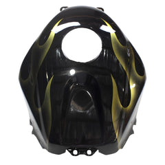 Black and Yellow Flame Tank Cover For Honda CBR600RR F5 2005-2006