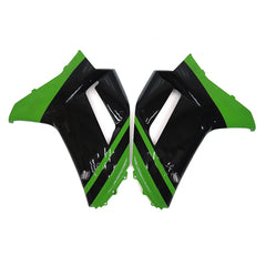Black Green Side Fairing For Kawasaki ZX-6R 2007-2008 - Image 1