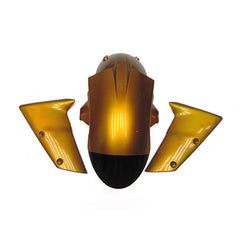 Gold Black Tail Fairing Kit For Kawasaki ZX-6R 2007-2008