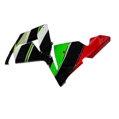 Black White and Green Side Fairing For Kawasaki ZX-10R 2004-2005 - Image 2