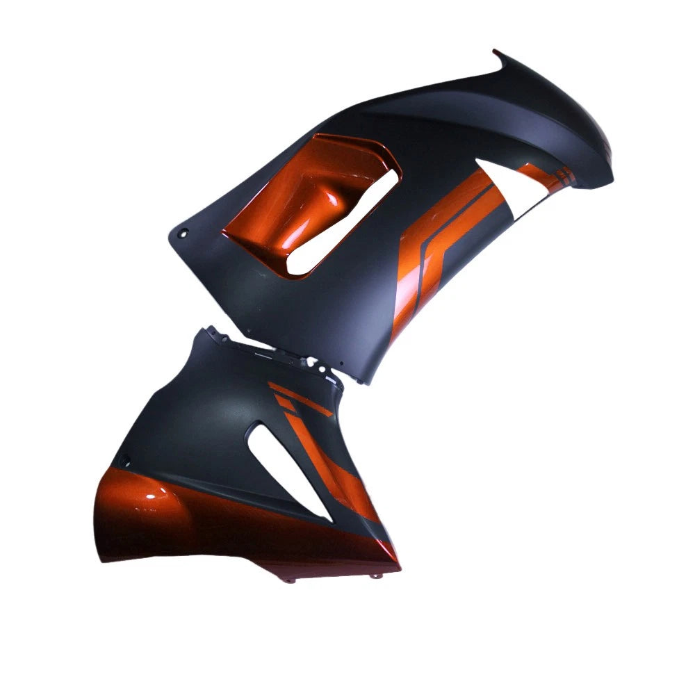 Orange and Matte Black Side Fairing For Kawasaki ER6F/Ninja650R 2006-2008  - Image 1