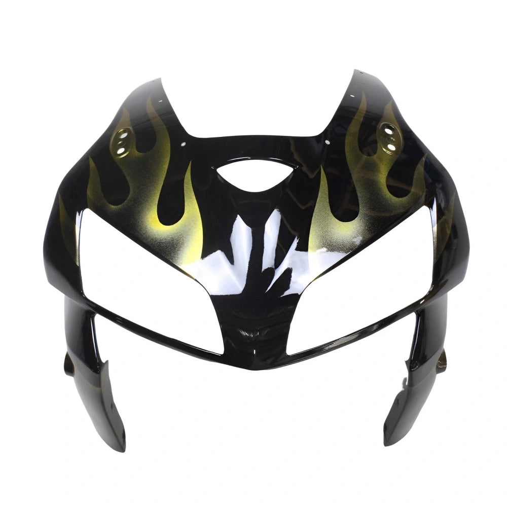 Black and Yellow Flame Headlight Fairing For Honda CBR600RR F5 2005-2006
