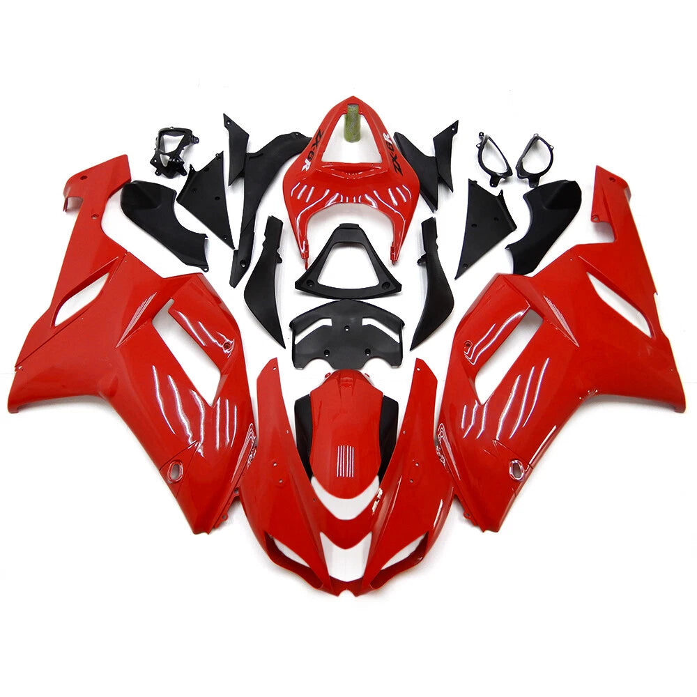 Red Fairing Kit For Kawasaki ZX-6R 2007-2008